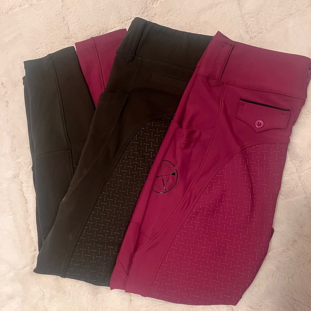 SOLD Free Ride Equestrian Riding Breeches in Purple